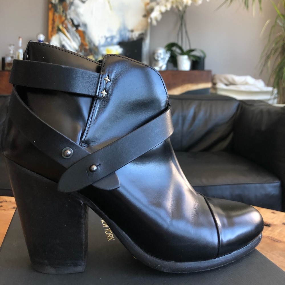 Rag & Bone Black Booties